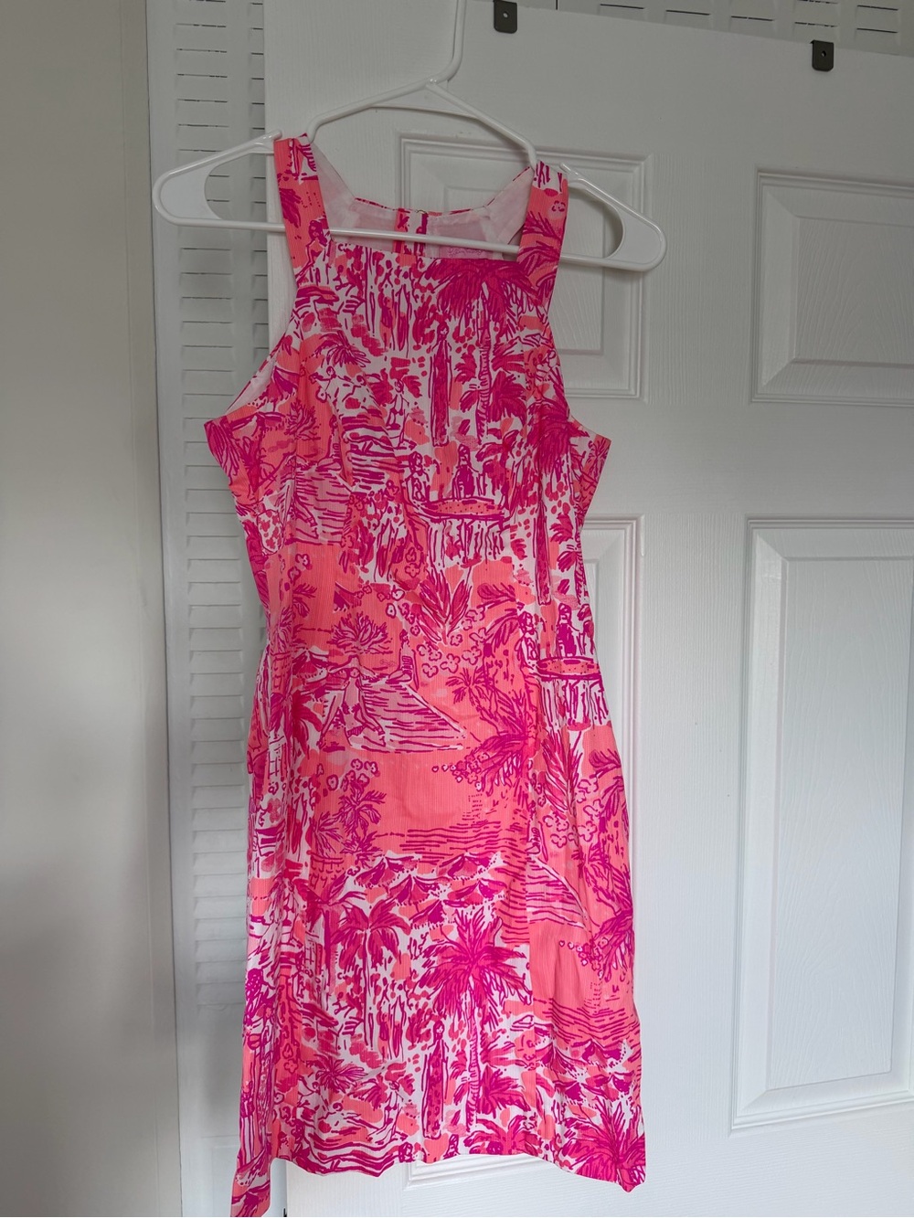 Lilly Pulitzer Pink & Coral Tropical Shift Dress